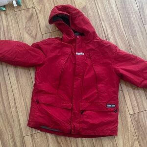 Lands' End Kids Red Raincoat